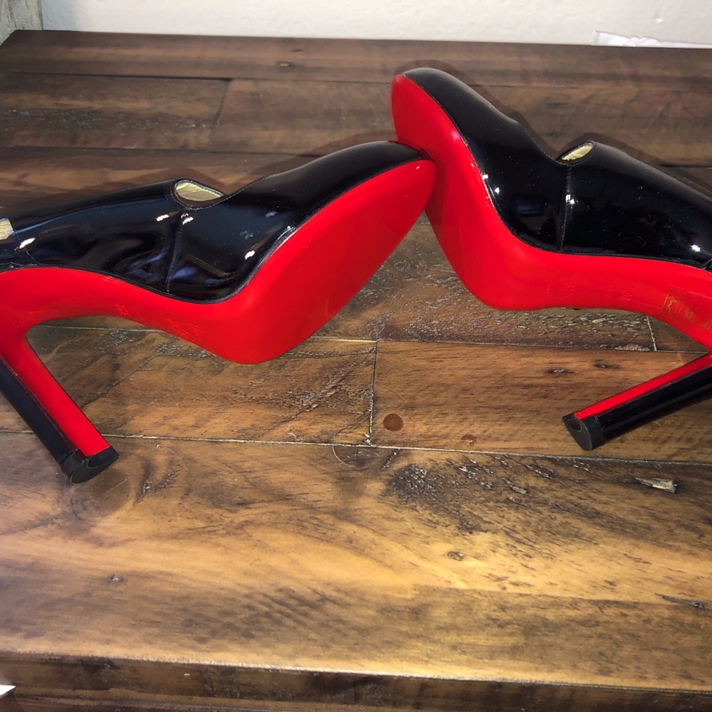Louboutin patent leather sandals